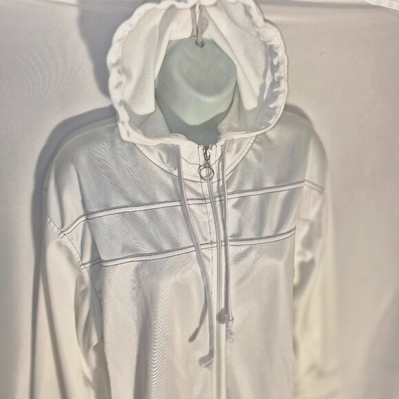 BEAUXART sportswear hooded athletic jacket, white from Europe in size XL - Picture 4 of 16